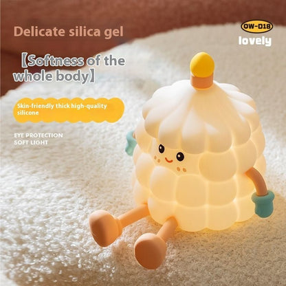 نوم إبداعي خفيف مع مصباح ليلي صغير